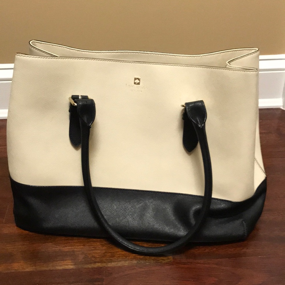 Kate spade black and white tote